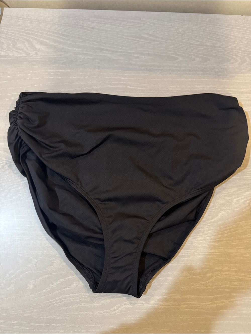 Anne Cole Black Convertible High-Waist Swim Bottom